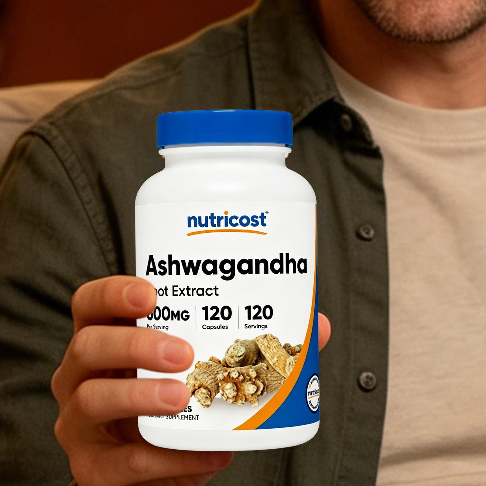 Nutricost Ashwagandha Root Herbal Supplement 600mg (120 Capsules)