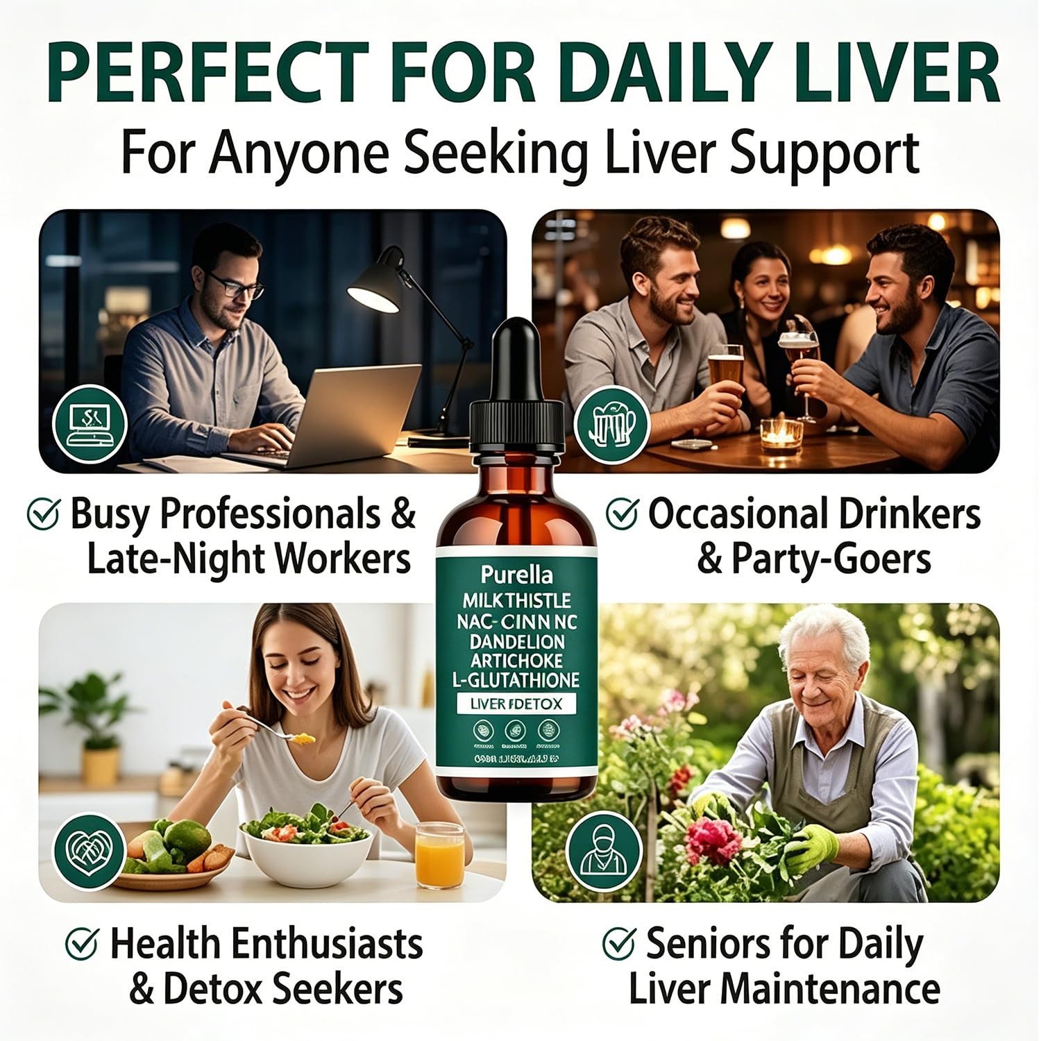 Purelia Liver Restore – Complete Support Supplement 2 Fl Oz (Pack of 1)