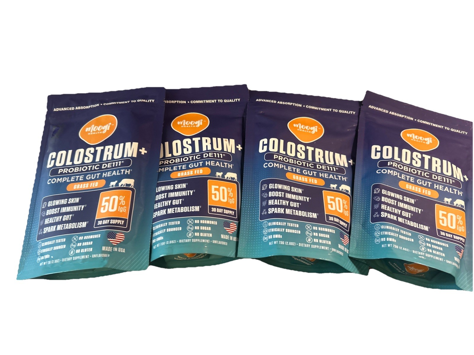 Moogi Health Colostrum 2.6 Oz X 4 Bags Exp 1/27