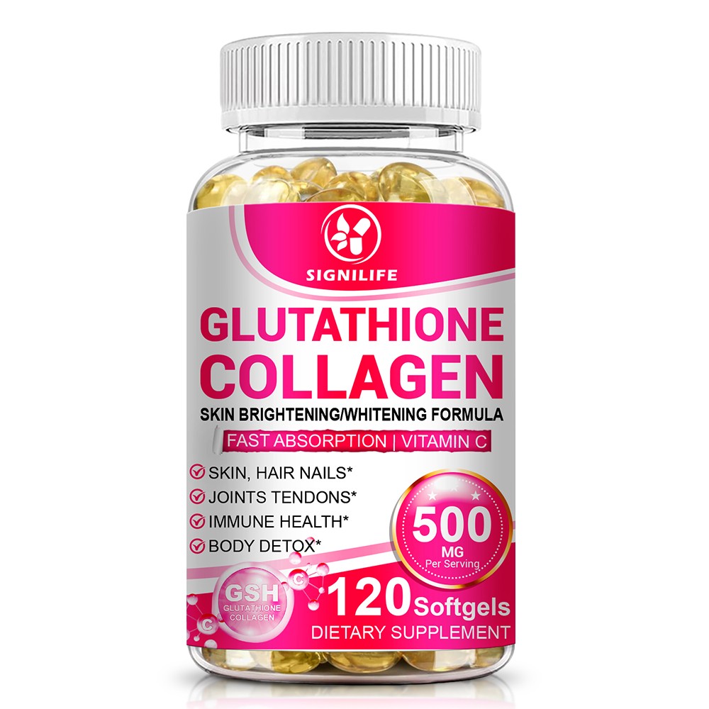 120 capsules collagen glutathione pills whitening skin bleaching lightening love