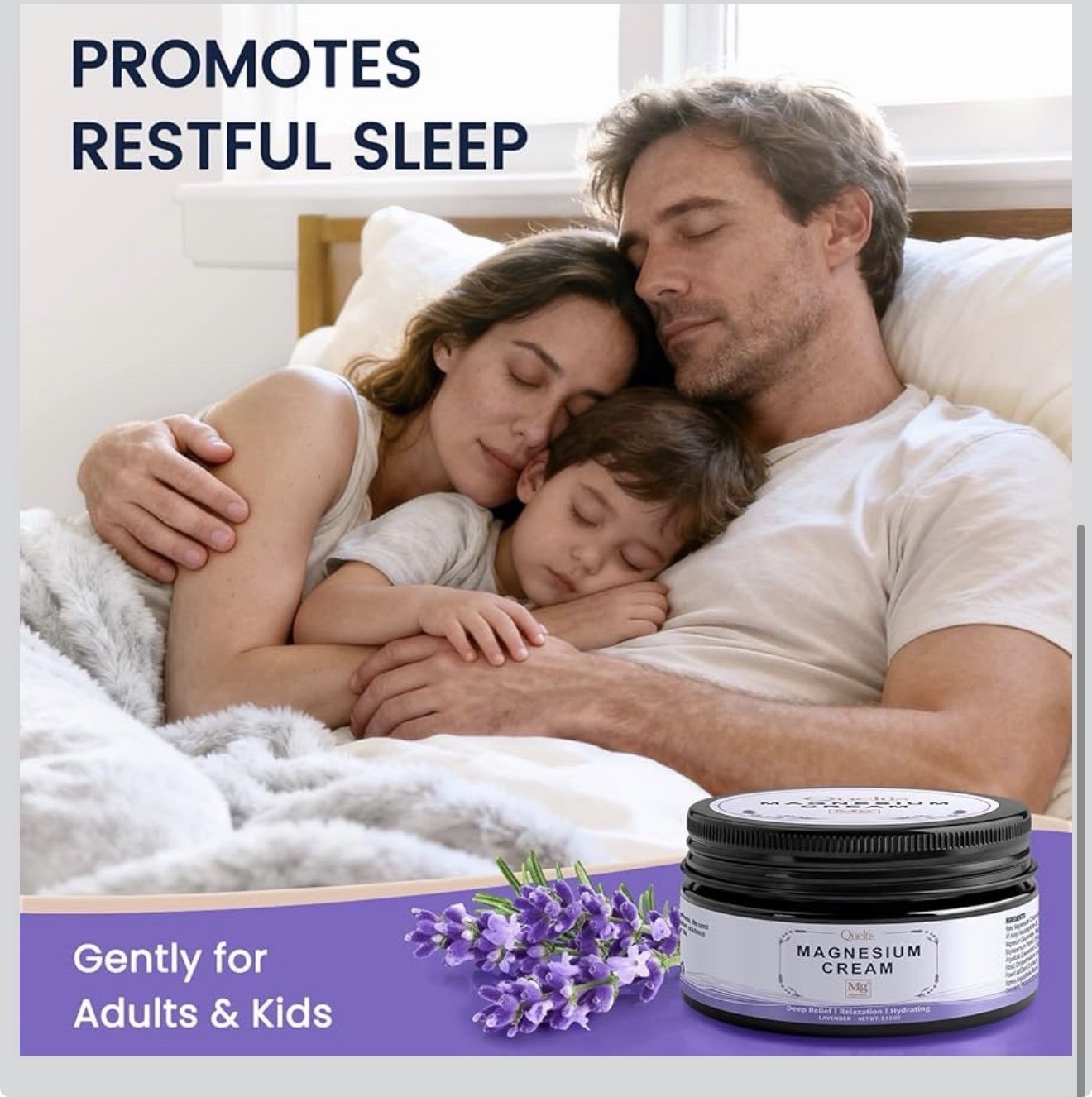 QUELTIS Magnesium Cream, Lotion for Sleep, 3.53 Ounce (Pack of 1)