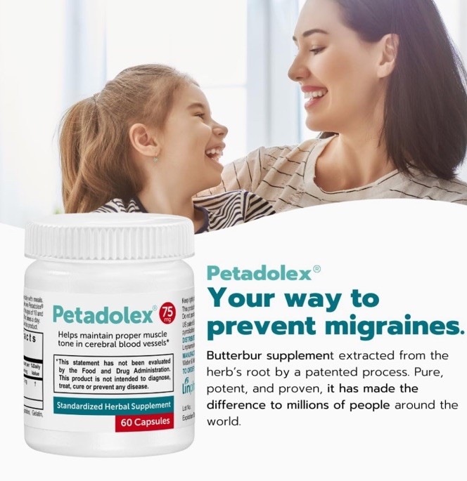 Petadolex Migraine Relief 60 Capsules – 75mg – Exp. 09/2027 – NEW