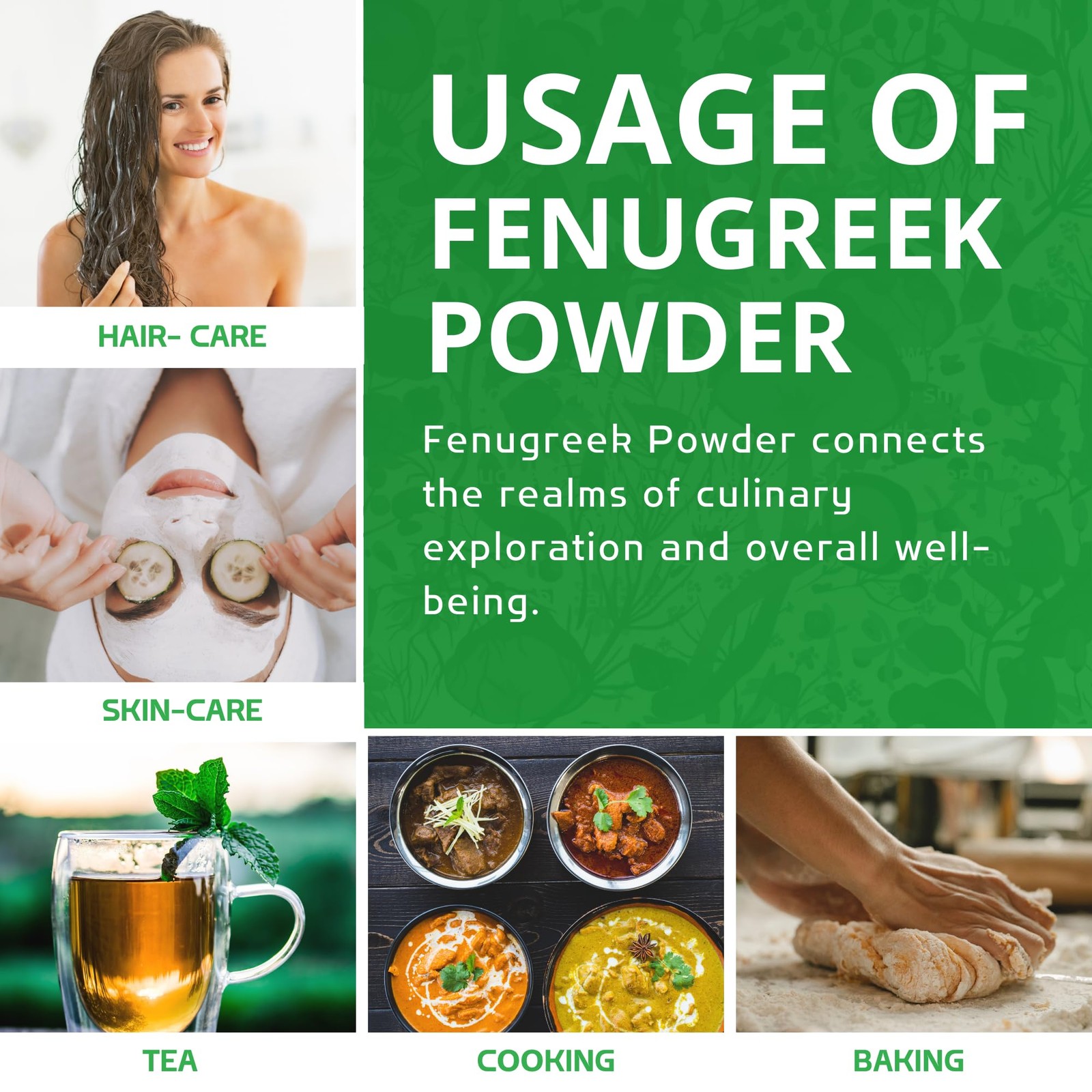 Jiva Organics Organic Fenugreek Powder 7oz Bag – Gluten 7 Ounce (Pack of 1)