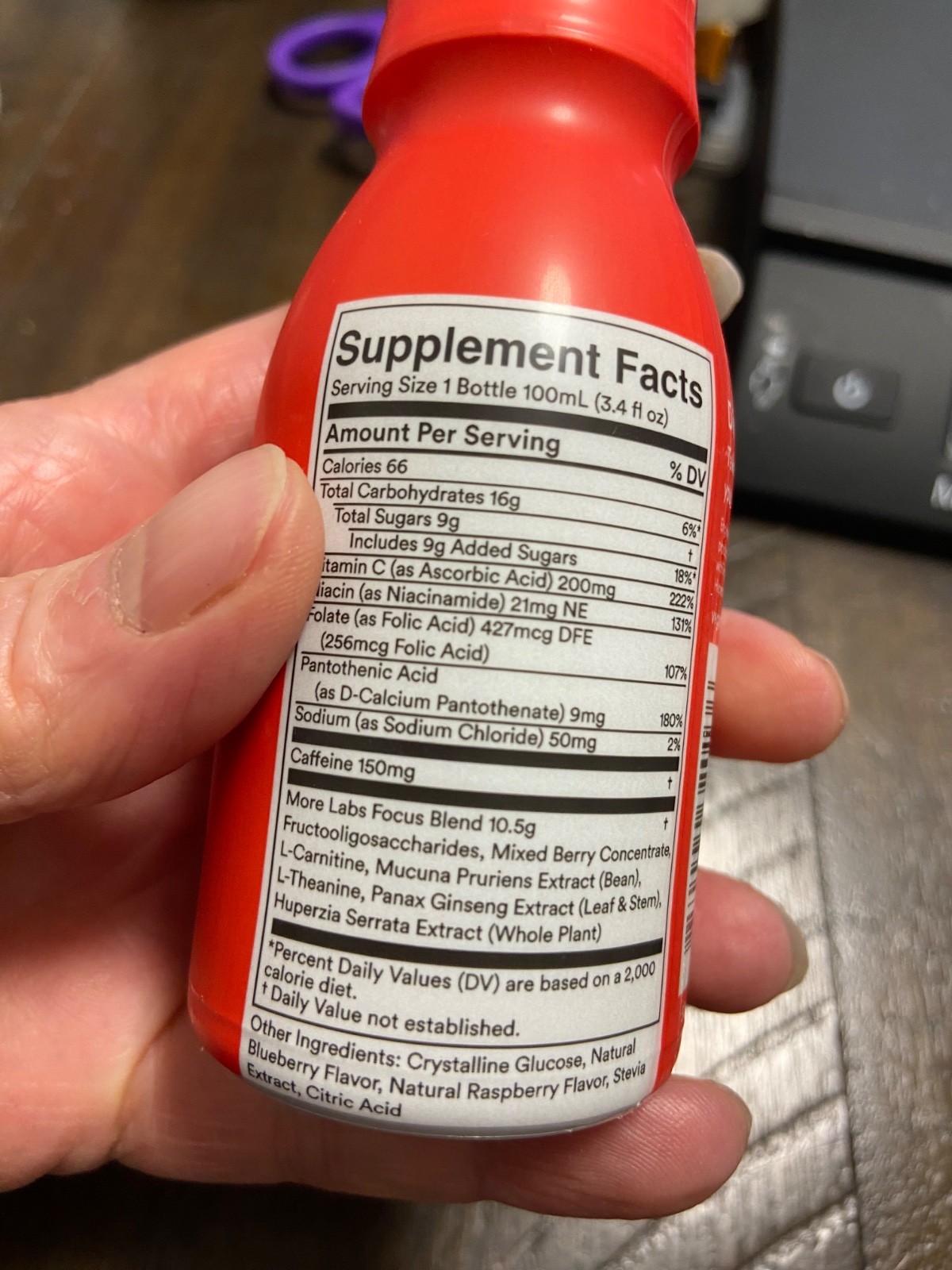 More Labs Liquid Focus Berry Flavored Supplement 3.4 Fl Oz (Pack of 5)