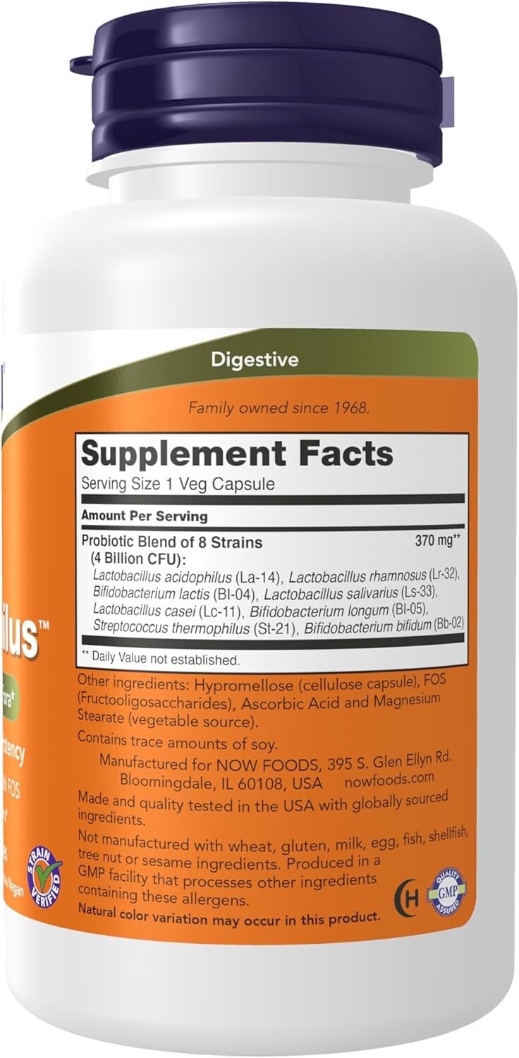NOW FOODS Gr8-Dophilus 120 Veg Capsules