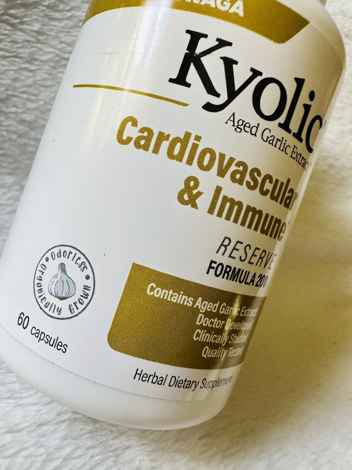 Kyolic Aged Garlic Extract Formula 200 Cardiovascular & Immune 60 Caps 03/2028