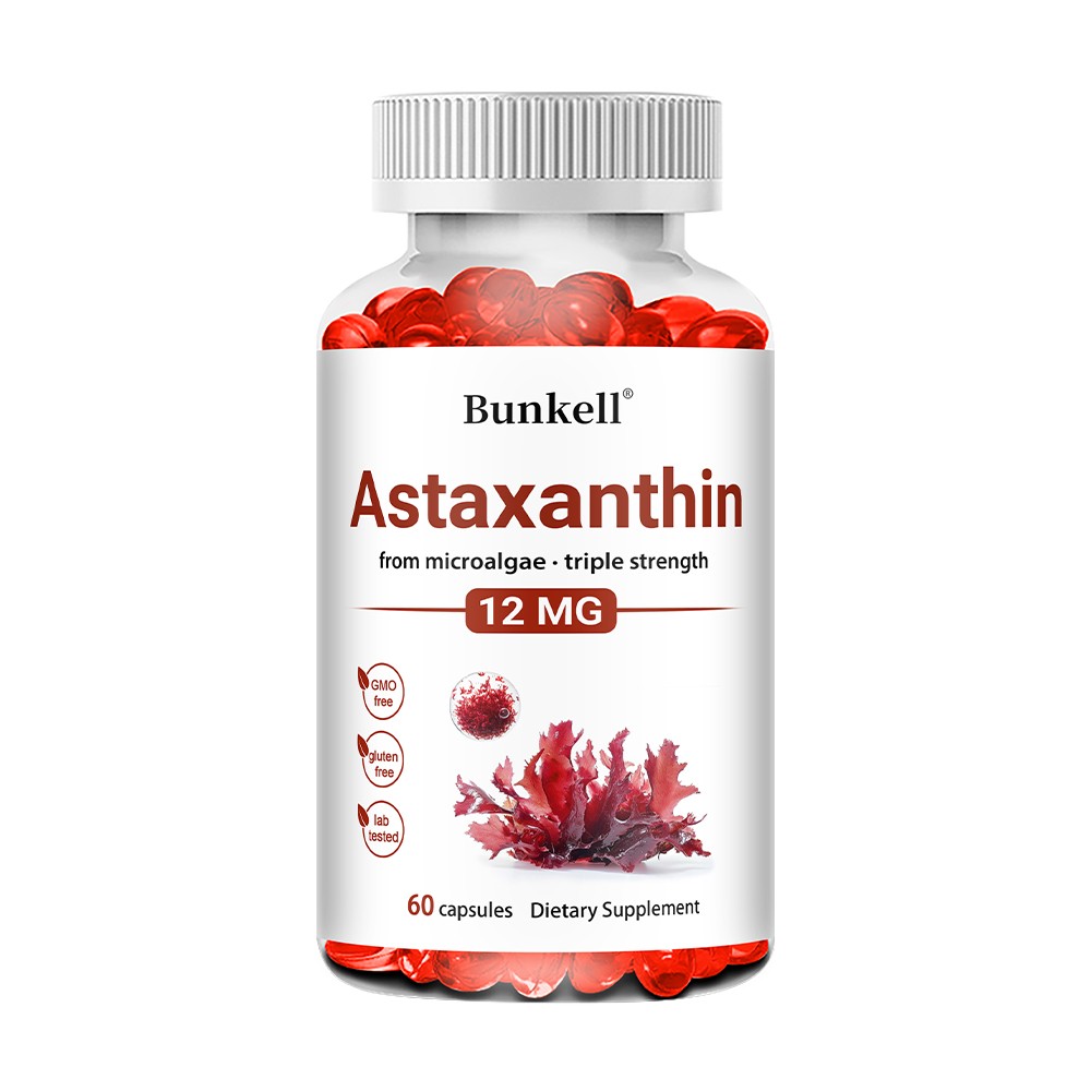 Triple Strength Astaxanthin 12mg from microalgae – 30/60/120 capsules