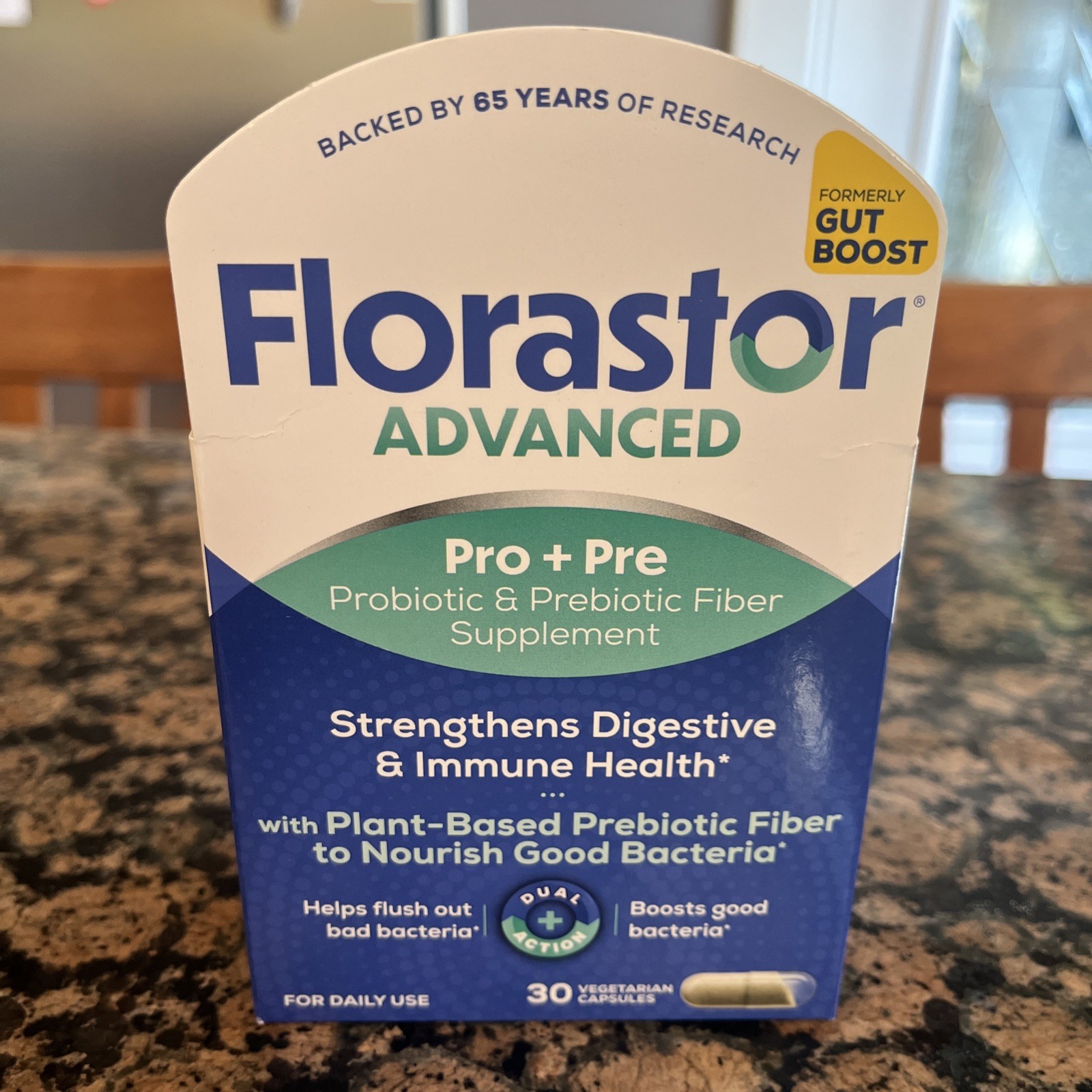NEW Florastor Advanced Pro + Pre Probiotic and Prebiotic 30caps Exp 9/2027