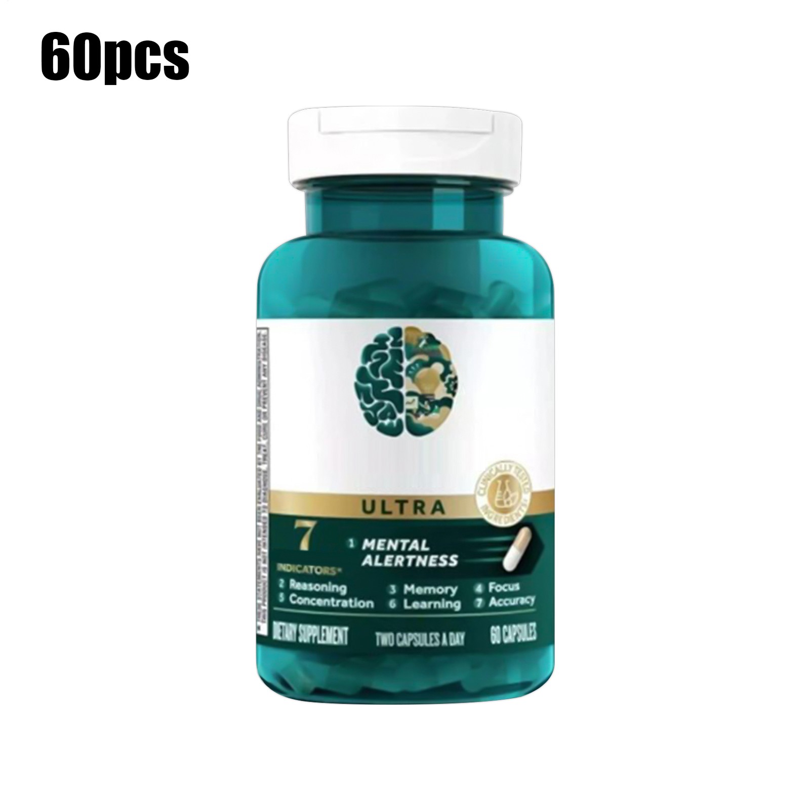 Brain Ultra Health Mental Alertness Memory Focus ( 60 Caps )