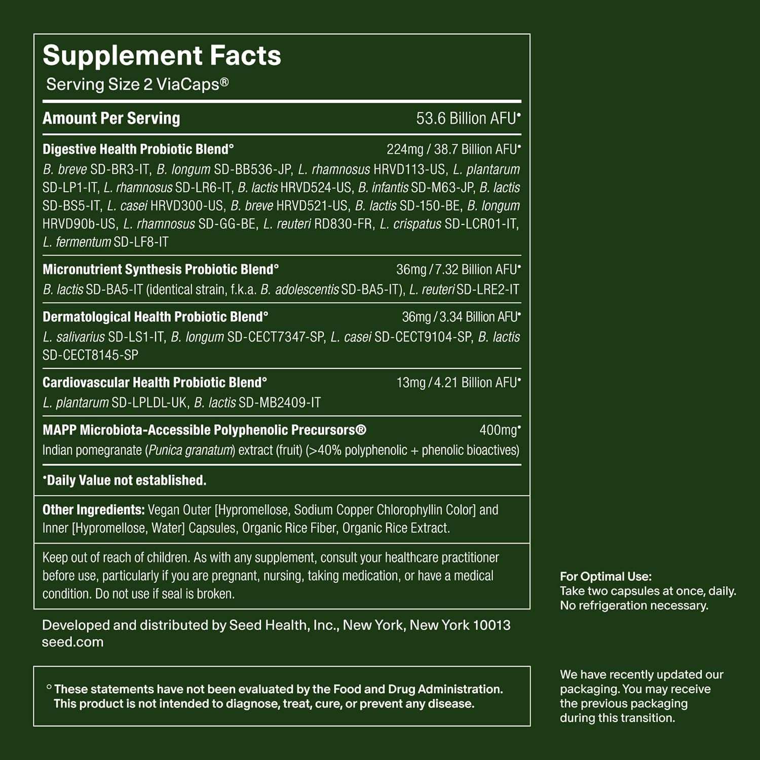 DS-01 Daily Synbiotic – Prebiotic and Probiotic for Women & Men – Digestive Heal