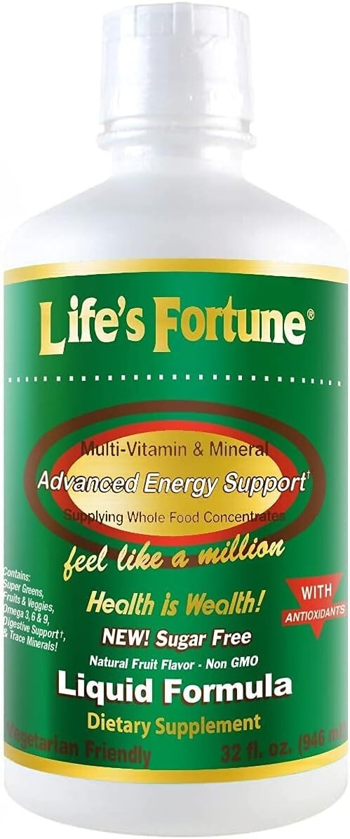 Life’s Fortune Whole Food Multivitamin Liquid 32 Fluid Ounces