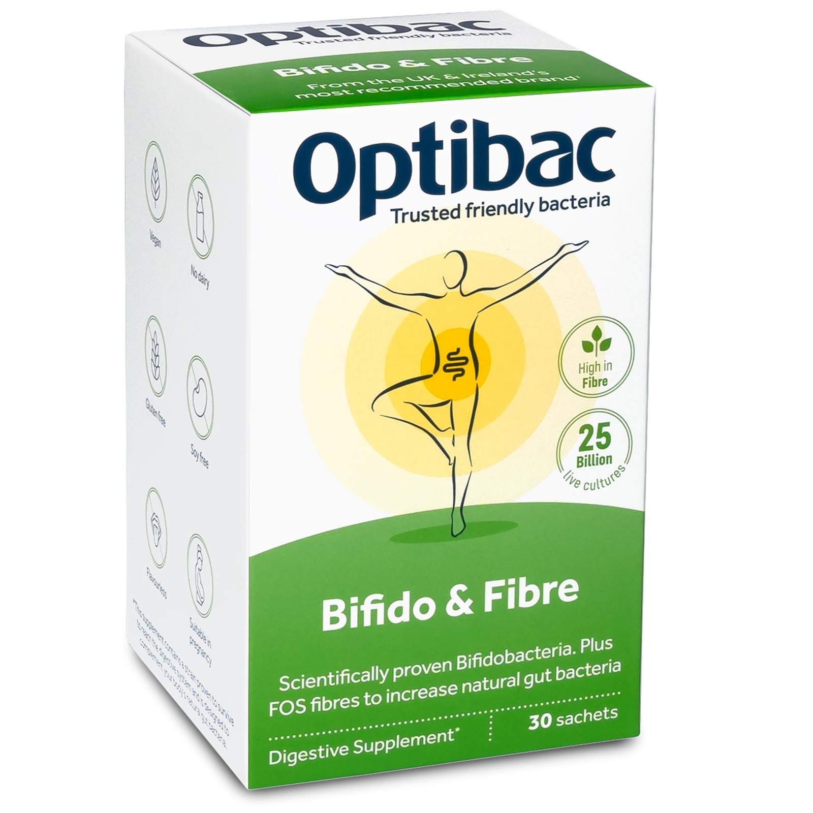 Optibac Probiotics Bifido & Fibre Sachets 30