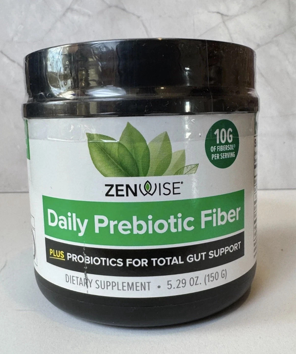 Zenwise Daily Prebiotic Fiber Probiotics Gut Support 5.29oz – New Factory Sealed
