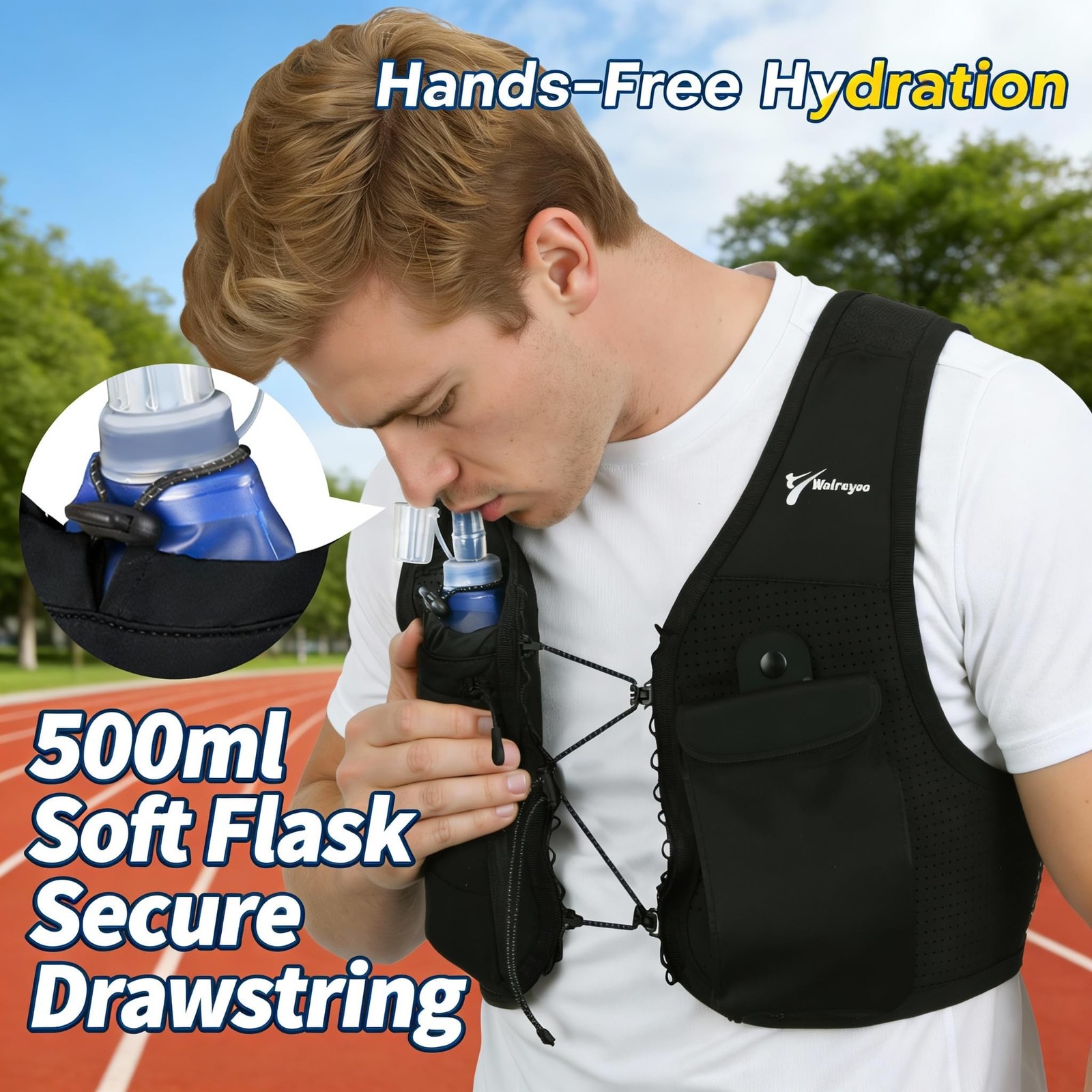Running Vest for Women Men, Lightweight Hydration Vest for Training Runs | US…