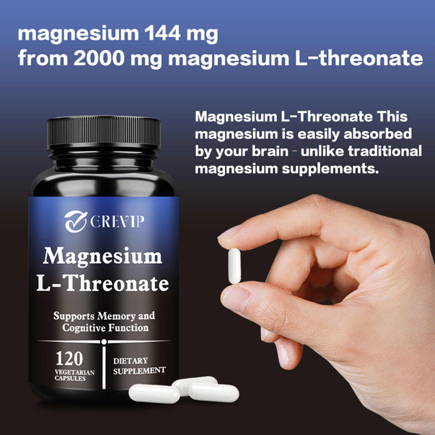Magnesium L-Threonate – Brain Health, Focus, Life Extension, Improved Sleep