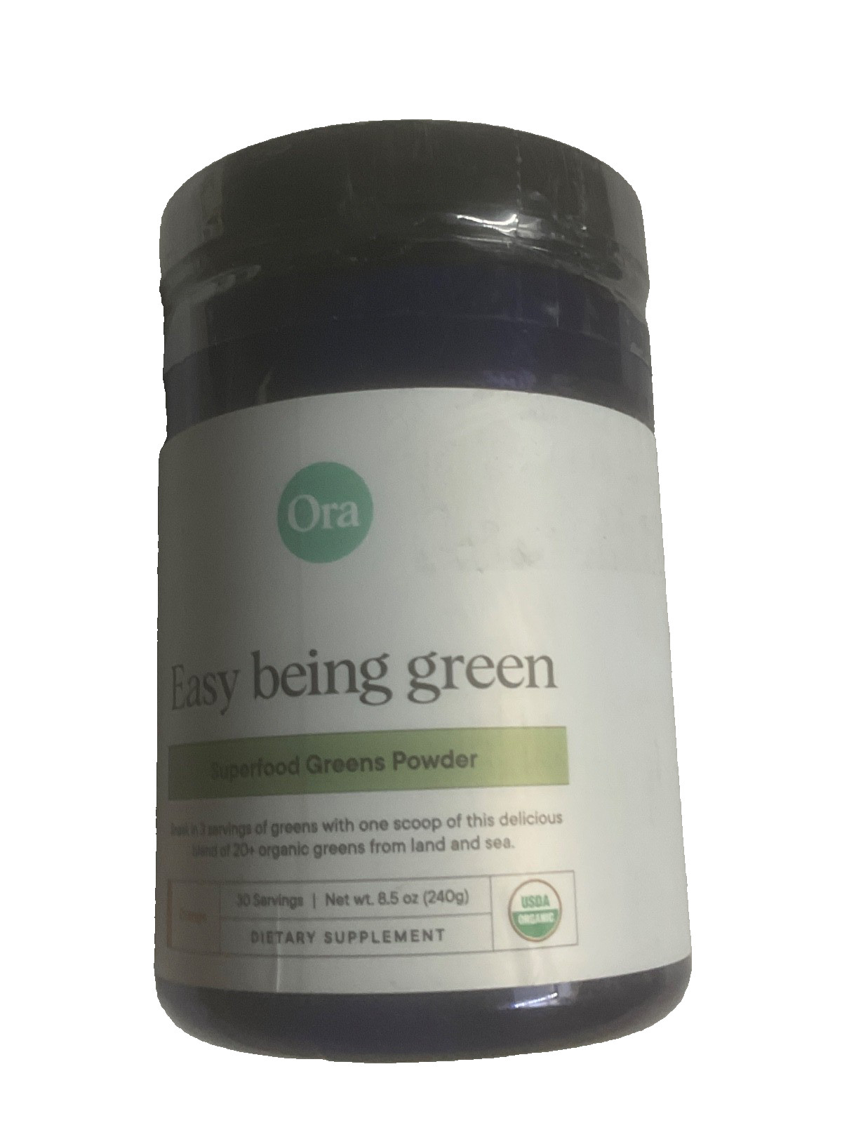 Ora Easy Being Green Superfood Greens Citrus Flavor 30 Servings Exp 09/2026