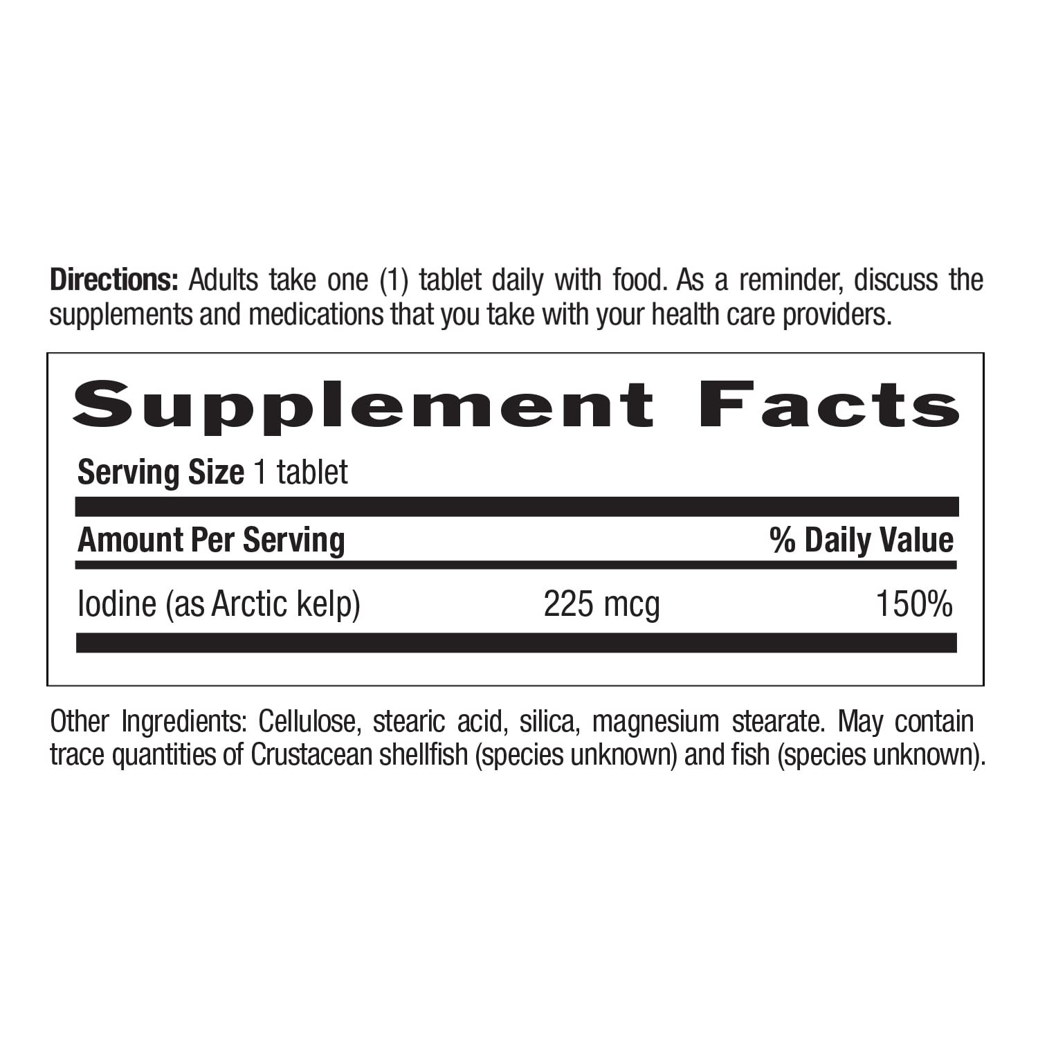Country Life Arctic-Kelp – Natural Iodine Supplement 300 Count (Pack of 1)