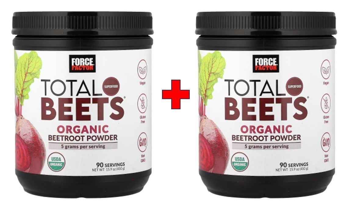 Force Factor Total Beets Organic Beetroot Powder Superfood Non-GMO & Vegan