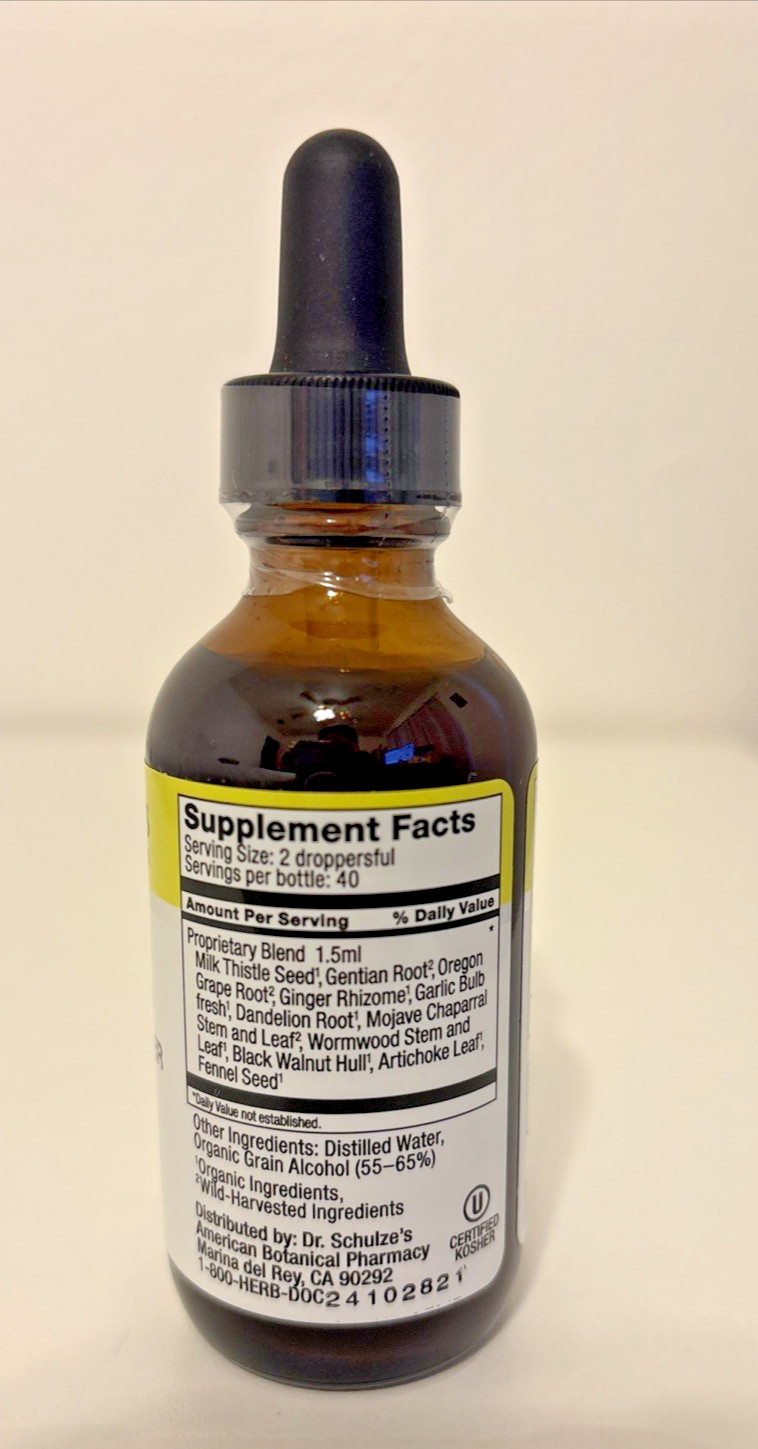 Dr. Schulze’s L-GB Liver/Gallbladder Herbal Supplement-2 FL/60 mL