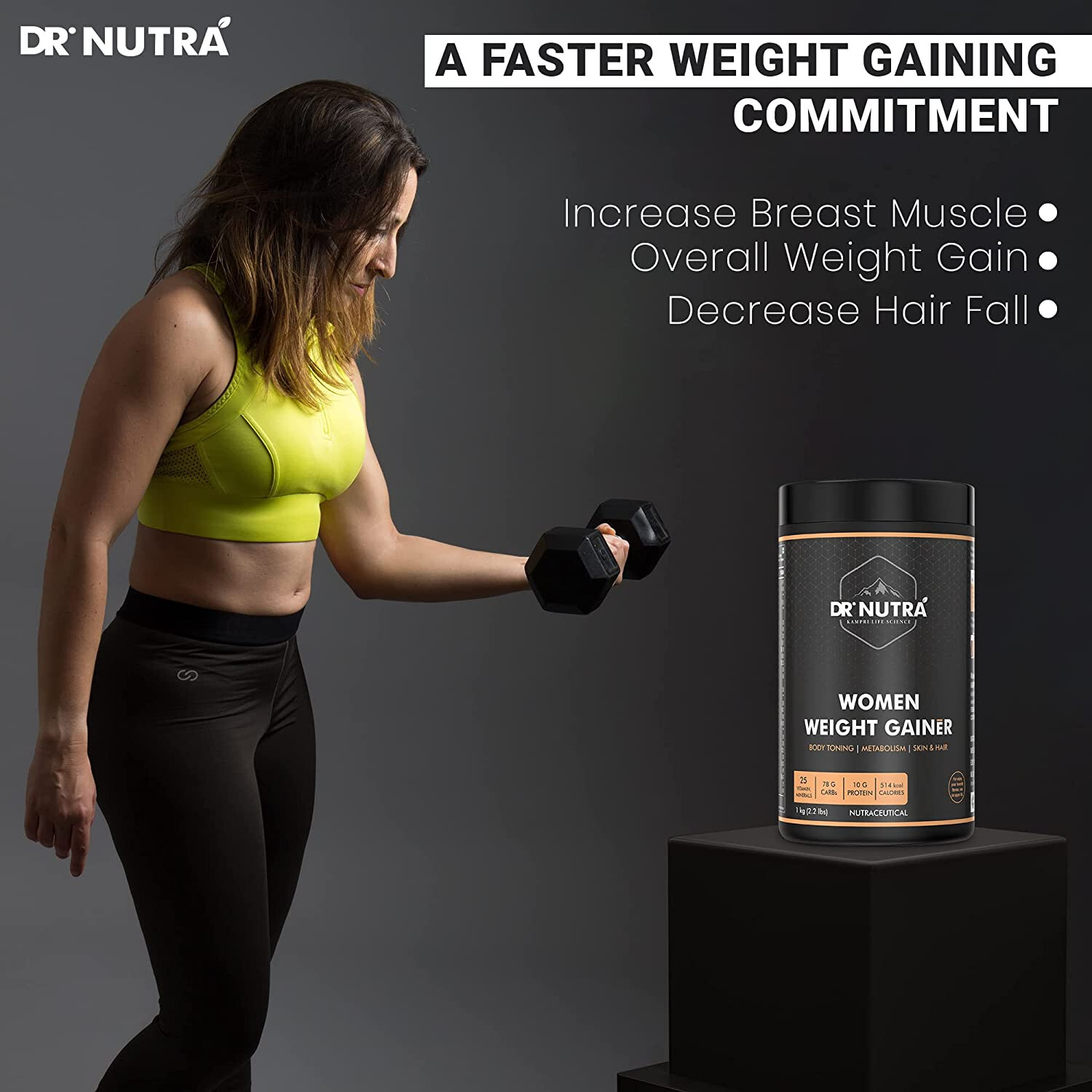 Dr.NUTRA Women Weight Gainer for Increase Breast Muscle Weight Gain and MassGain