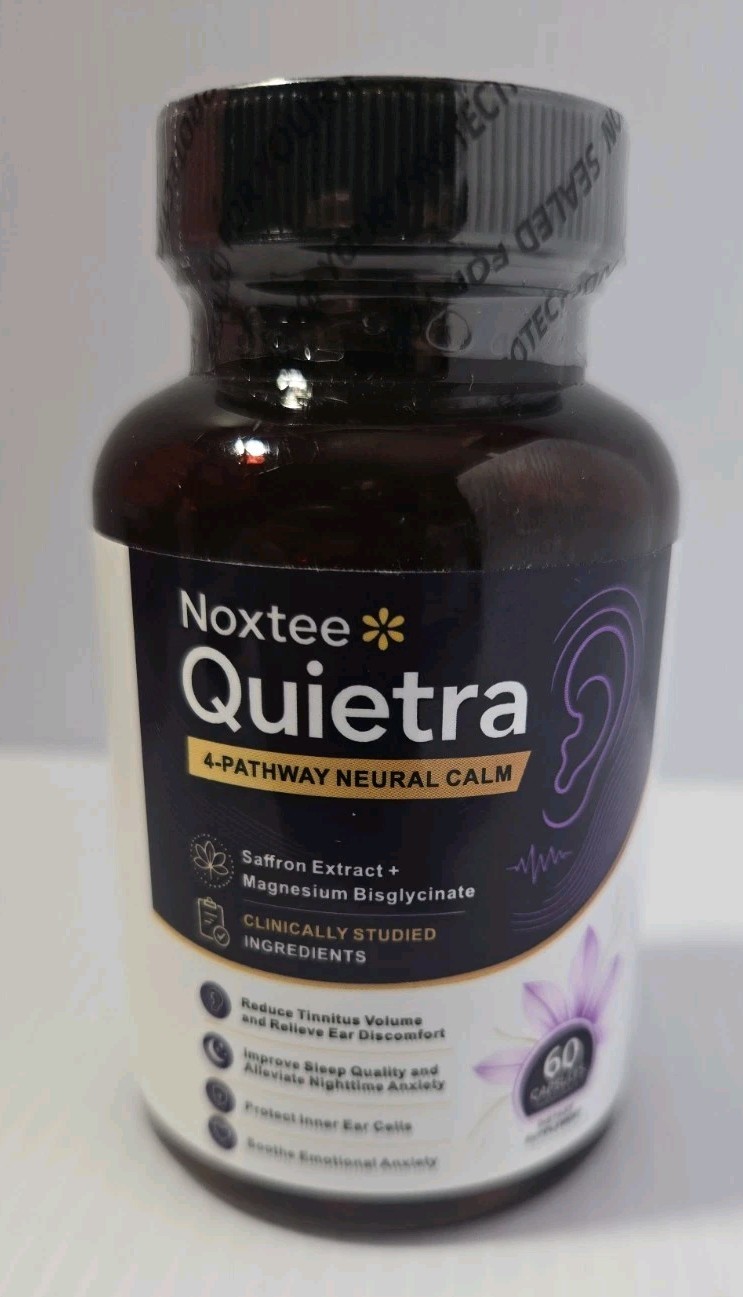 Noxtee Quietra 60 Caps tinnitus sleep support 12/28 EAR HEALTH