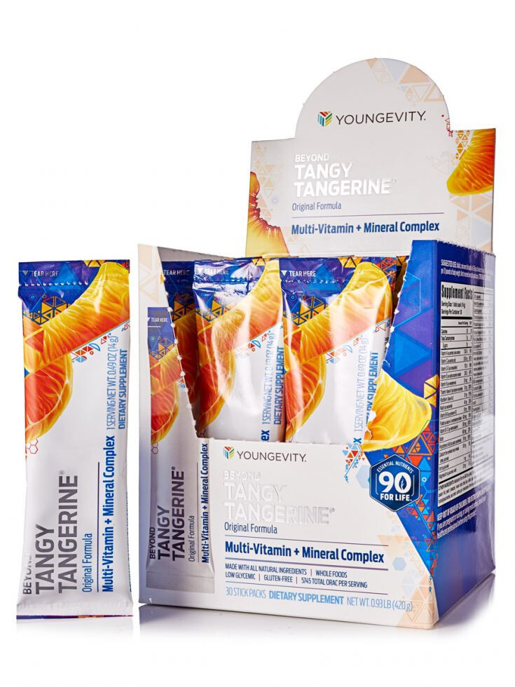 Youngevity YMart Beyond Tangy Tangerine Orig. 30 Tubes