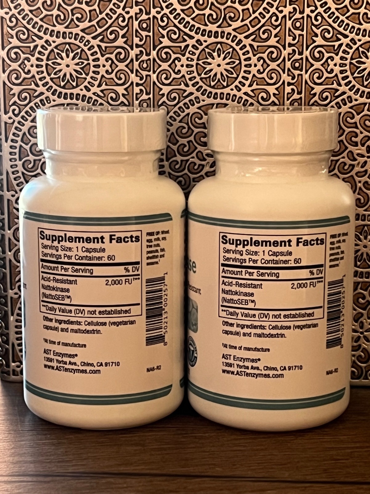 AST enzymes Nattokinase 60 count