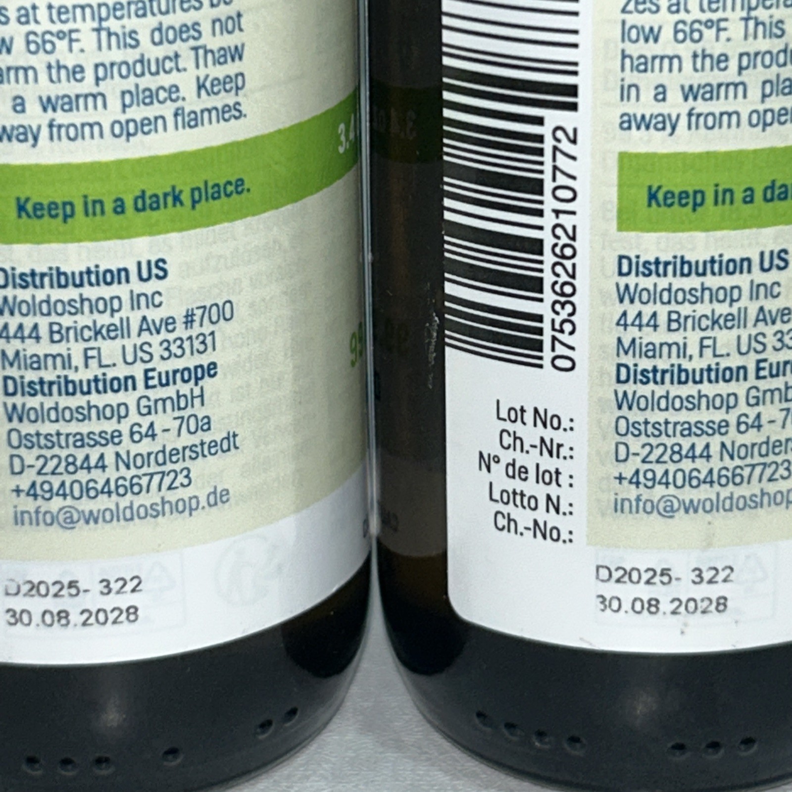 3 Sealed DMSO Liquid Supplement 3.4 Fl Oz Each