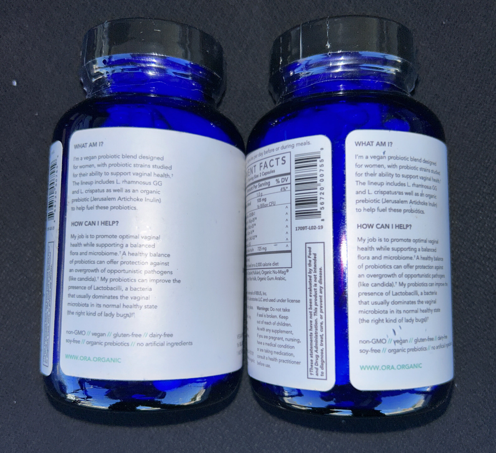 2-Ora, Lady Bugs, Women’s Probiotic & Prebiotic Supplement, 60 Capsules