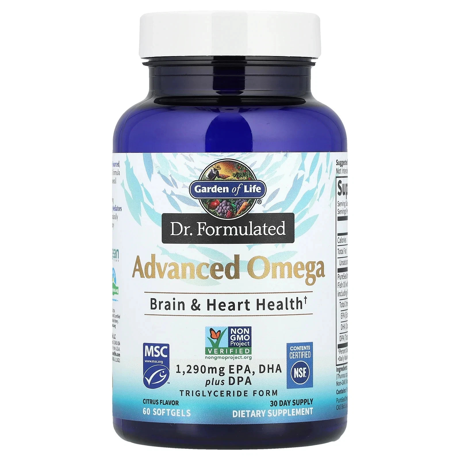 2 bottles Dr. Formulated, Advanced Omega, Citrus, 120 Softgels. Exp. 12/28