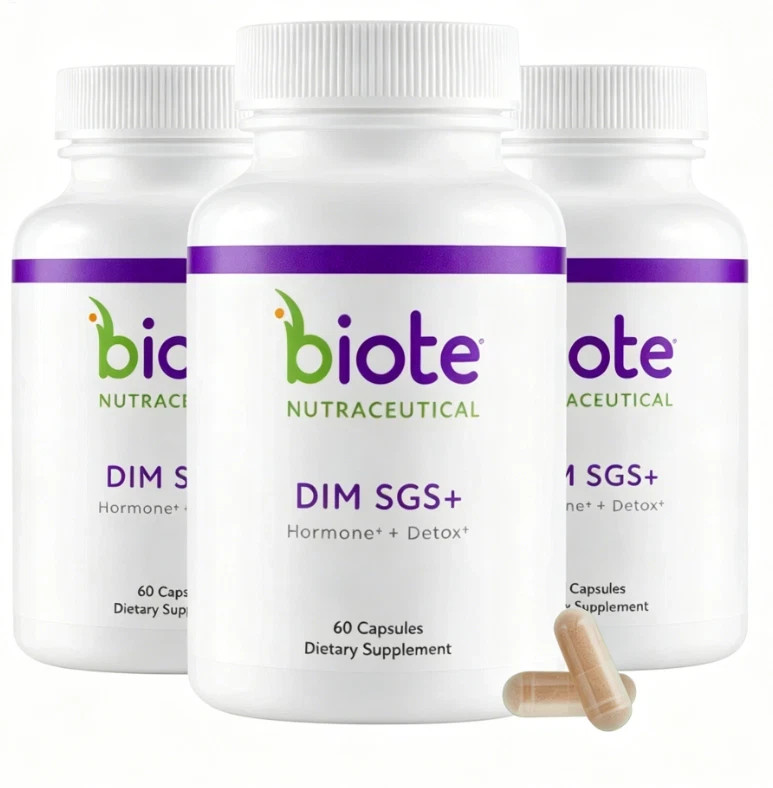 3Pack Biote Nutraceutical – DIM SGS+, + Detox – 60 Capsules