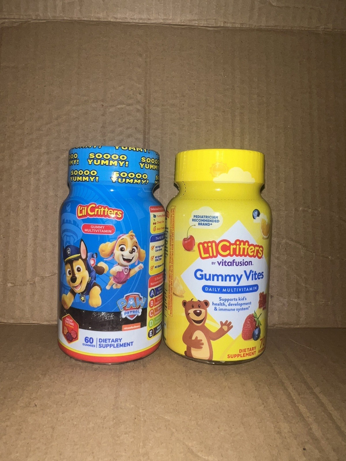 GUMMY MULTIVITAMIN Lil Critters Paw Patrol Qty: 60ct & 70ct
