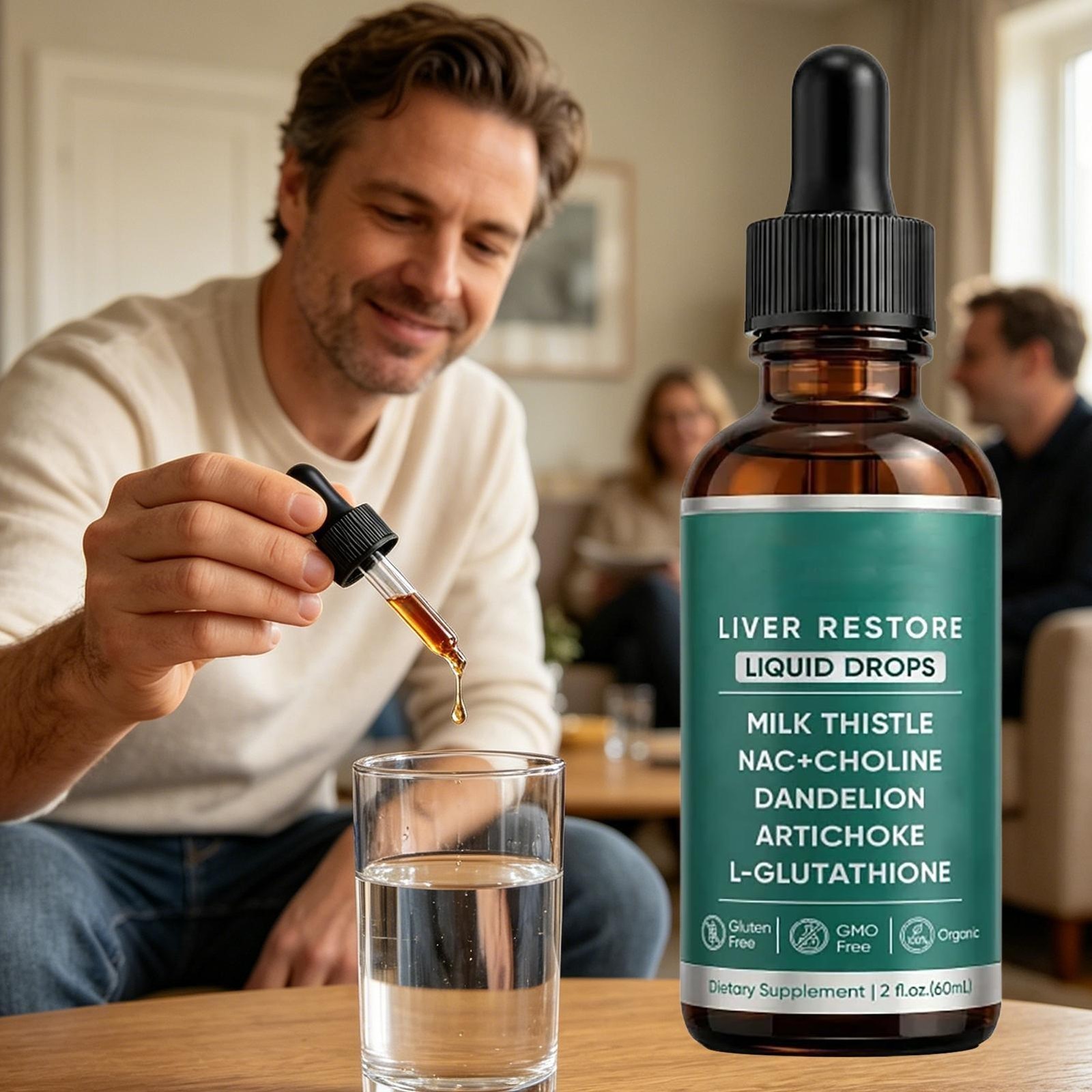 2X Purelia Liver Restore Drops – Complete Liver Detox Support Supplement 60ml US