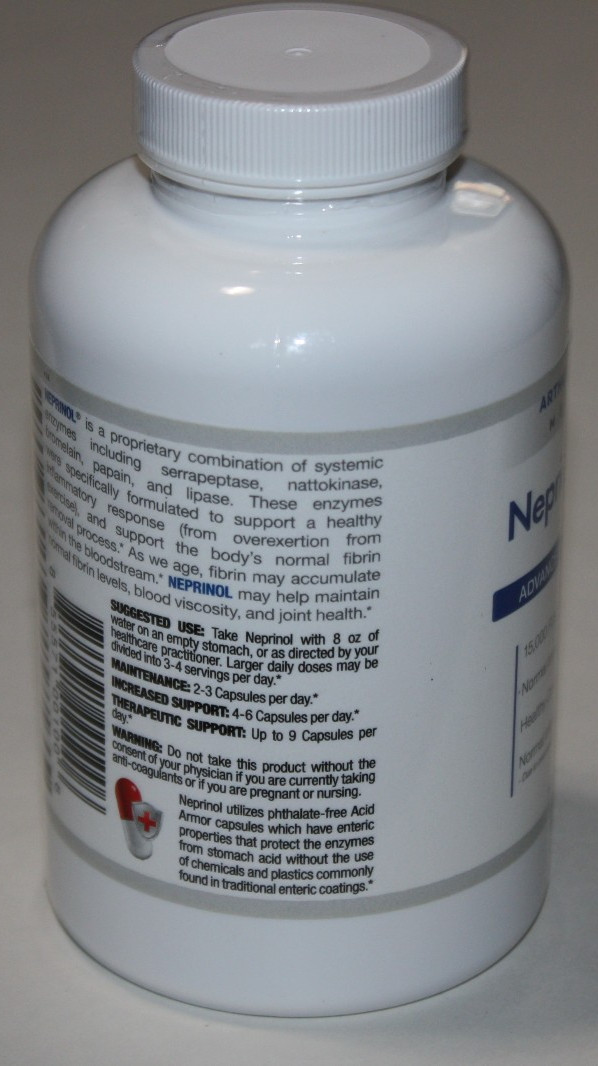 Neprinol AFD Advanced Fibrin Defense – 500 mg 300 Capsules Exp 11/26 NEW
