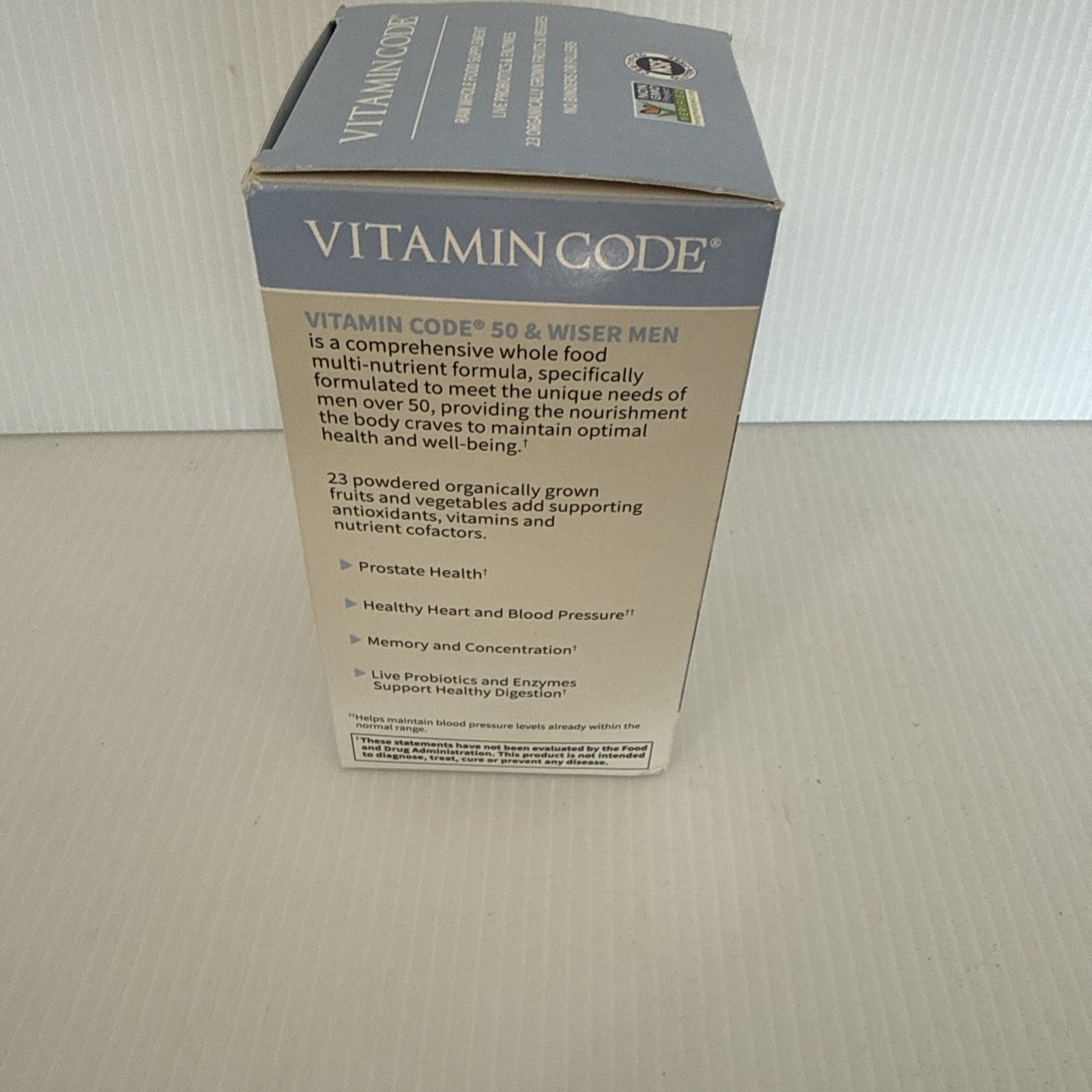 Garden of Life Vitamin Code 50 & Wiser Men 240 Veg Caps (60 Day Supply) 05/2026