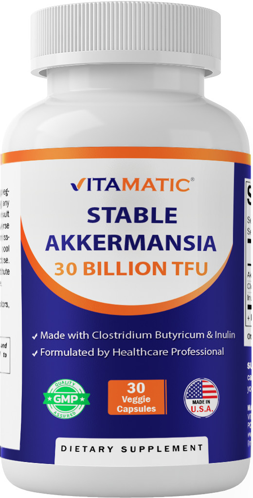 Vitamatic Akkermansia Muciniphila 30 B TFU + Clostridium Butyricum – 30 Capsules