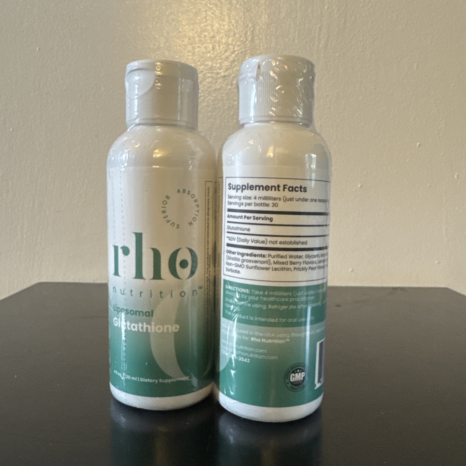 Rho Nutrition Liposomal Glutathione 8FL OZ… (2 Bottles of 4FL OZ each)