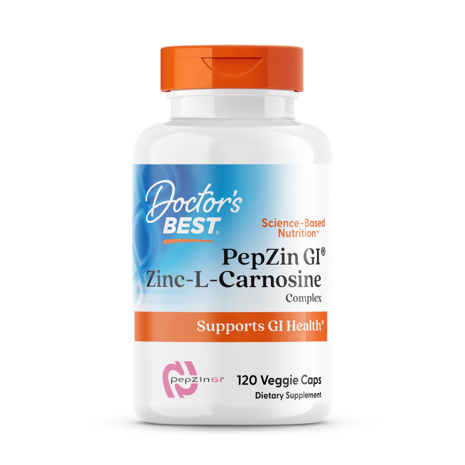 Doctor’s Best PepZin GI, Zinc-L-Carnosine 1 Count (Pack of 120), No Color