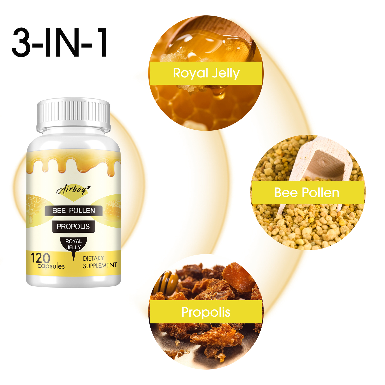 Bee Pollen – Promotes Digestion, Gut, Heart, and Brain Health, Antioxidant