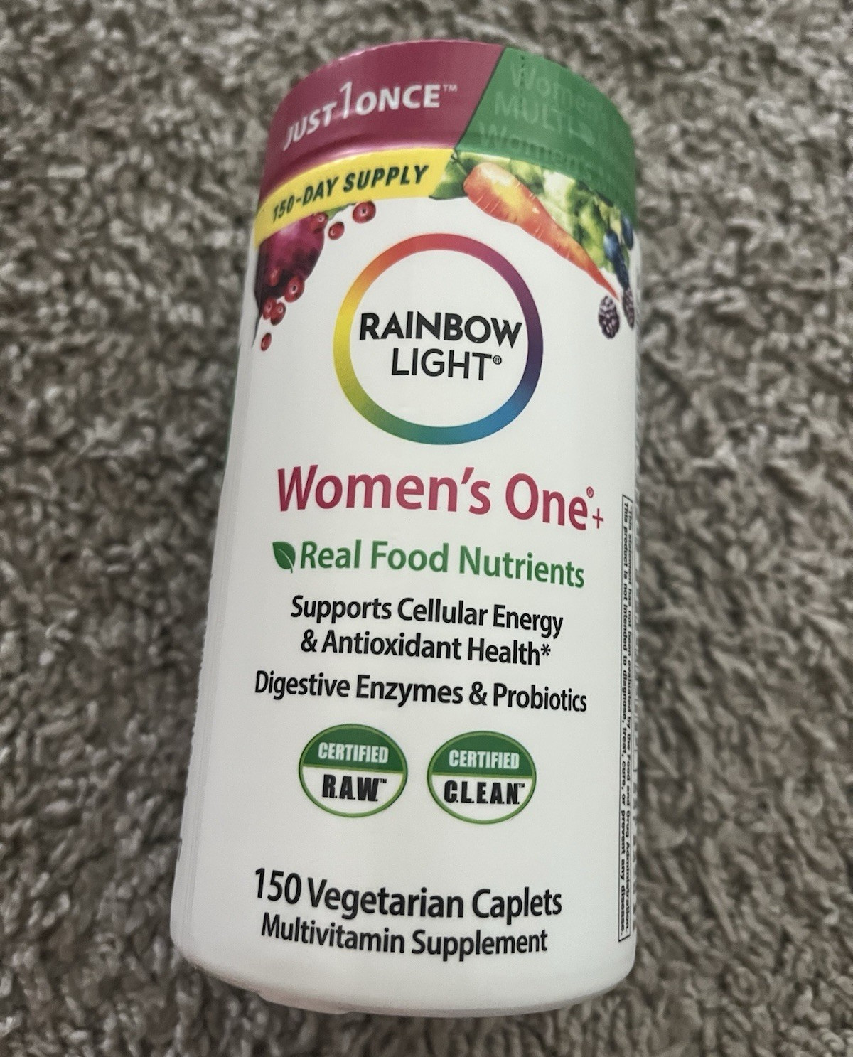 Rainbow Light Women’s One+ Multivitamin Vegetarian 150 Caplets