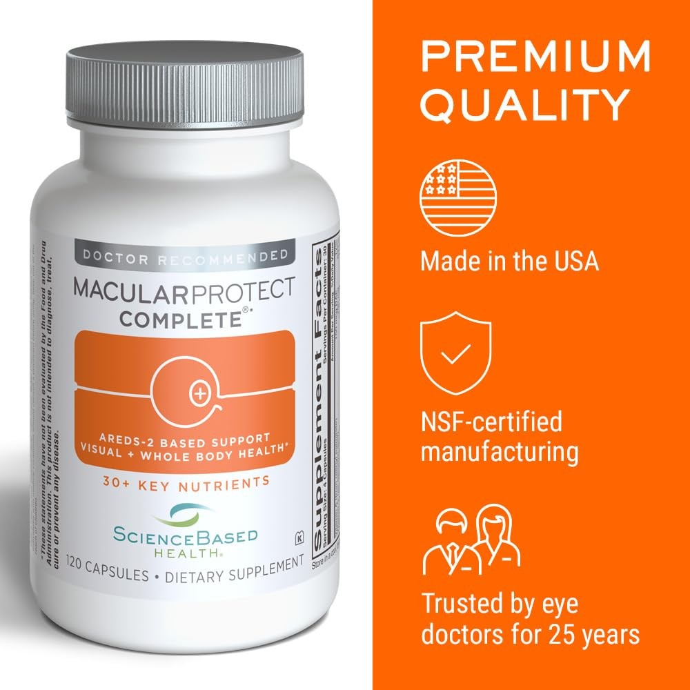 ScienceBased Health MacularProtect Complete – AREDS 2 120 Count (Pack of 1)