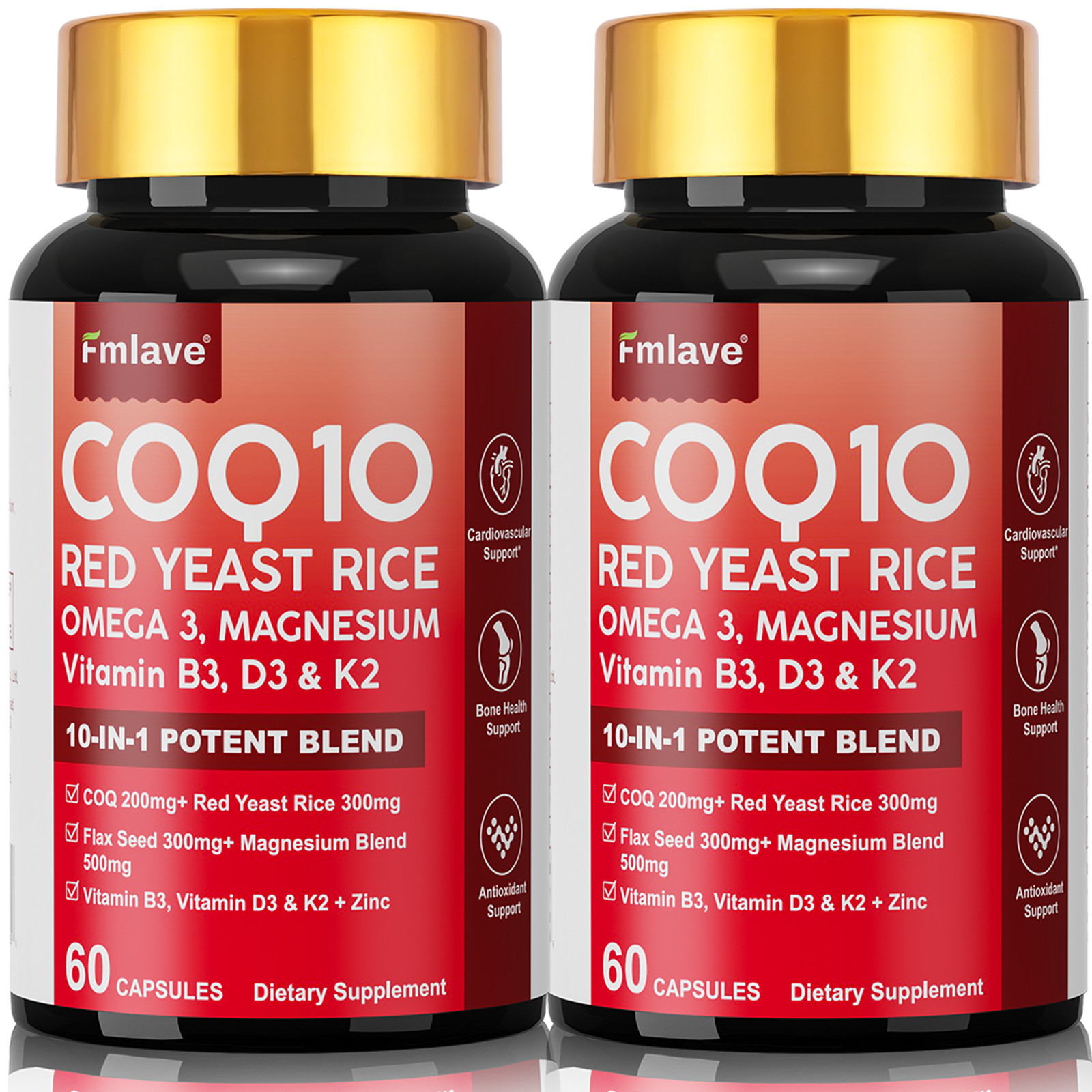 Coq10 300 Mg Softgels Coq10 Supplement – CQ10 Coenzyme-Q10 with Omega 3 & D3 K2