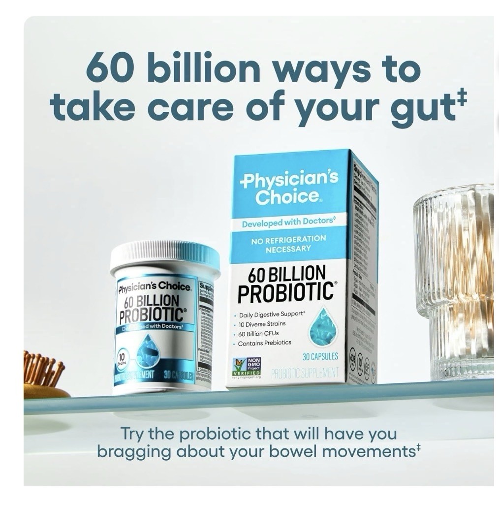 Physician’s Choice 60 Billion Probiotic Dietary Supplement 30Capsules.