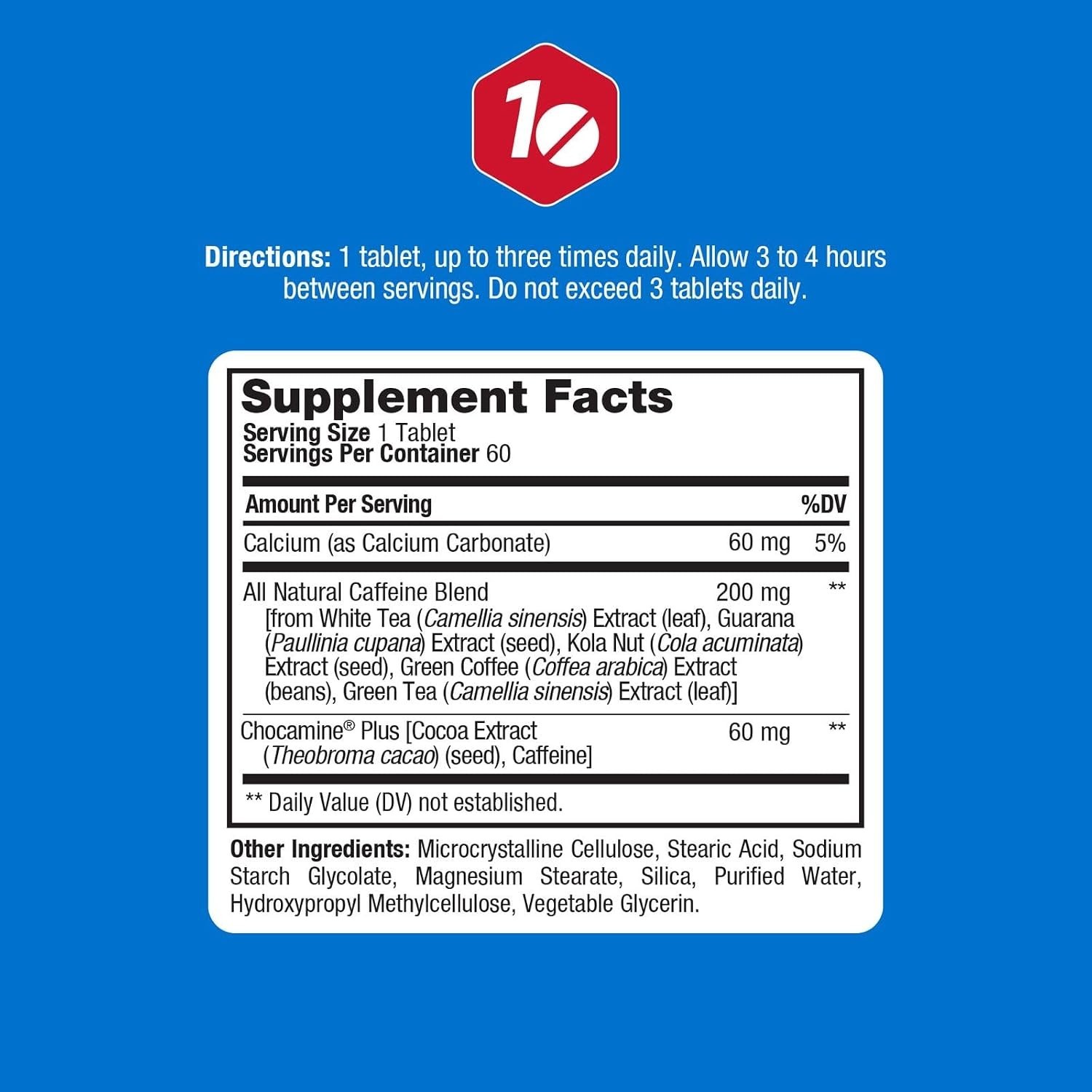 Prolab Advanced Caffeine Tablets, 60-Count