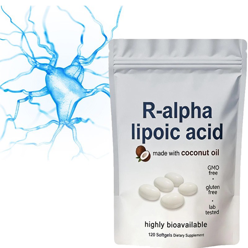 R-alpha Lipoic Acid 600mg , 120 Softgels, Antioxidant Support