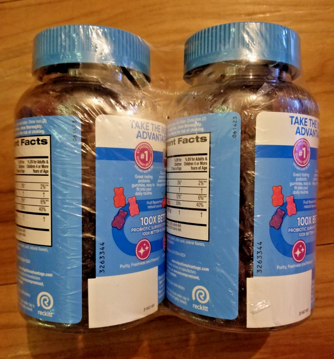 Digestive Advantage Daily Probiotic Gummies for Digestive & Gut Health *2 Pack*