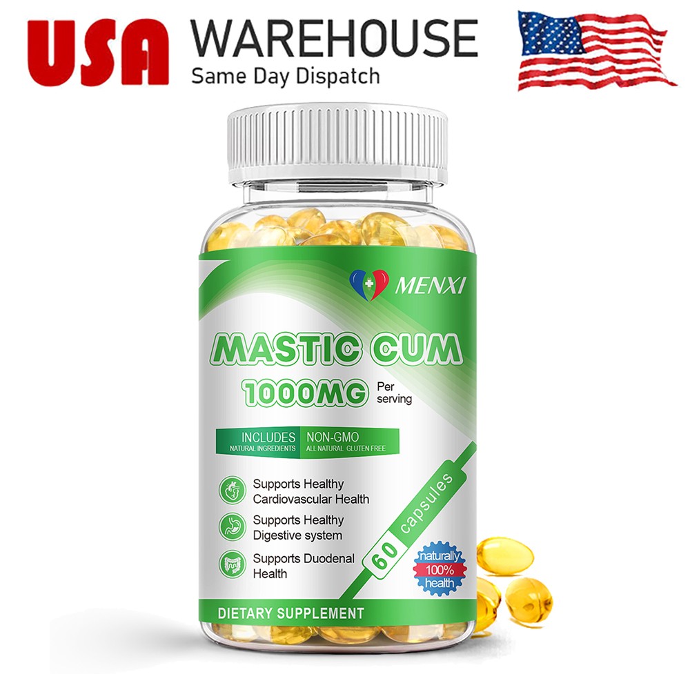 Mastic Gum Capsules 1000mg – Support Gastrointestinal Health, Digestive System