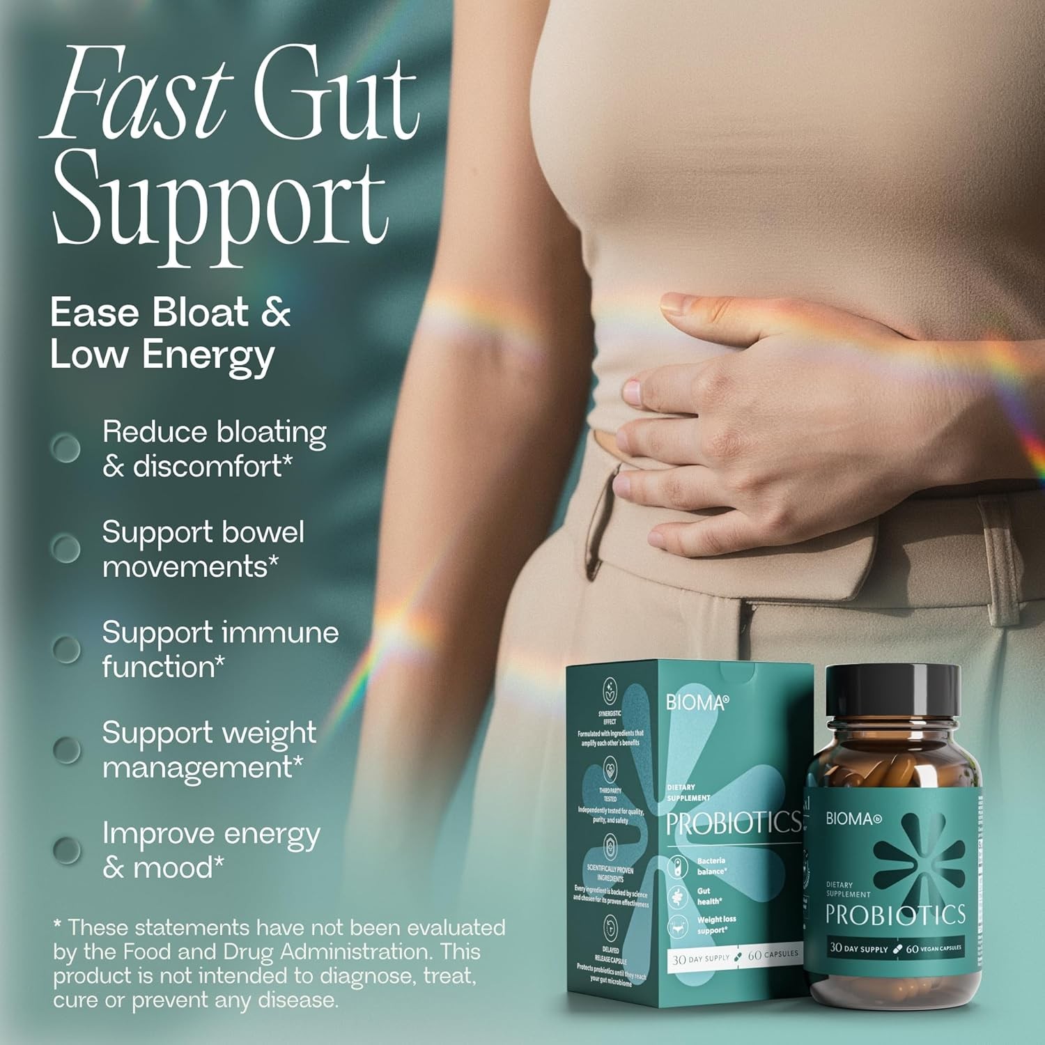 BIOMA Probiotics | XOS, Tributyrin & Bifidobacterium – Gut Health for Men & Wome
