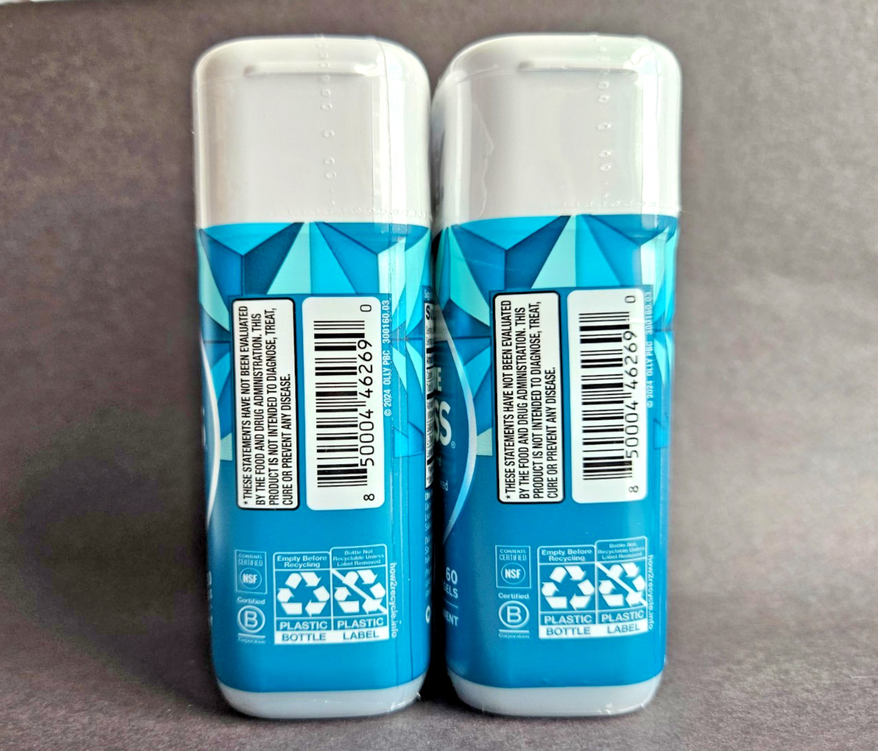 2 PK OLLY Goodbye Stress Ultra Strength Softgel 60 ct, Calming, SEALED NEW 2027+