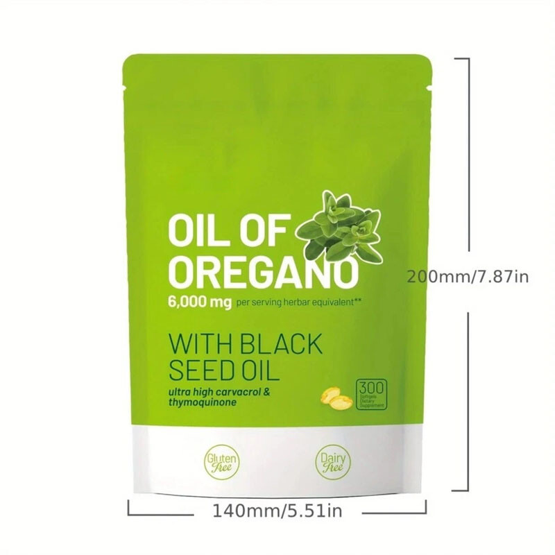 2 in 1 Oil of Oregano & Black Seed Softgels Oil – 6000mg,Immune Support 2026 lat